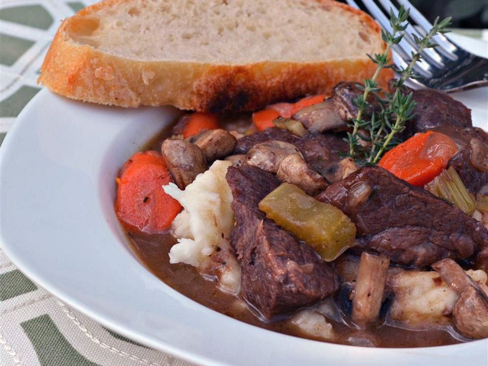 Beef Bourguignon Without Burgundy